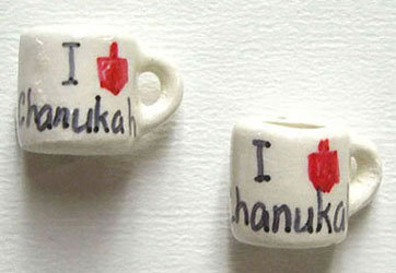 Dollhouse Miniature I Love Chanukah Mug